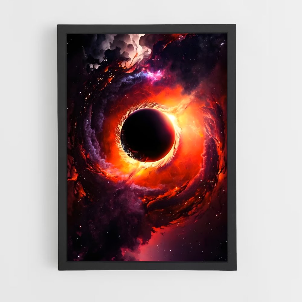 Poster énigmatique du trou noir (vue 2)